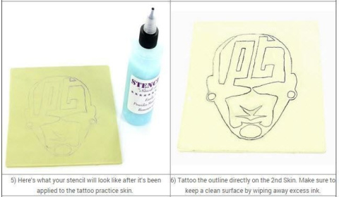 Sztuczna skóra do ćwiczeń tatuażu