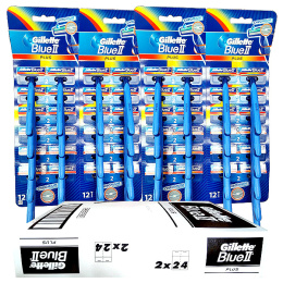 Maszynki do golenia - Gillette Blue2 - Opakowanie 48 sztuk